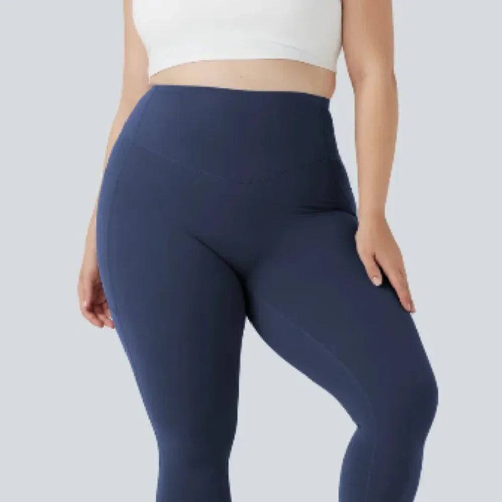 NWT HALARA Leggings 2XL 20W-22W Butt Lifting Shaping Pockets Mood Indigo Blue - Picture 2 of 9